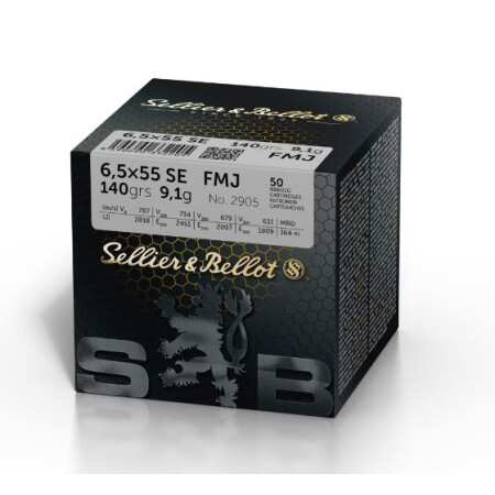S&B 6,5x55 SE Vollmantel140 grs.