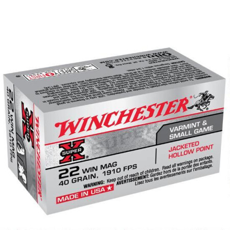 Winchester .22 Win. Mag. Super X JHP
