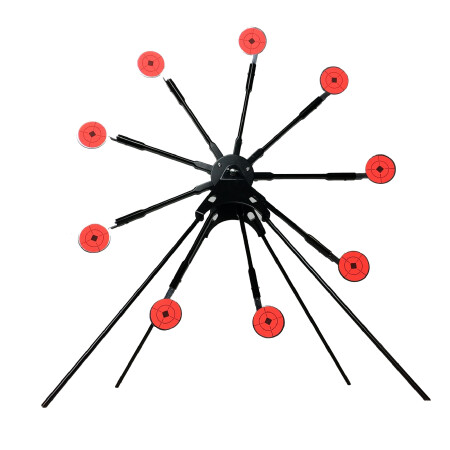 Metal rotating wheel target