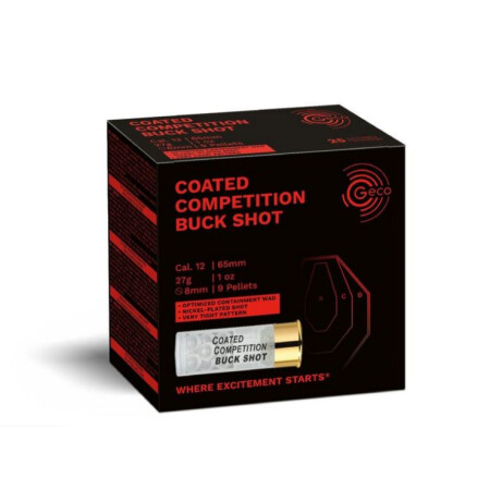 GECO Coated Competition Buck Shot 12/65