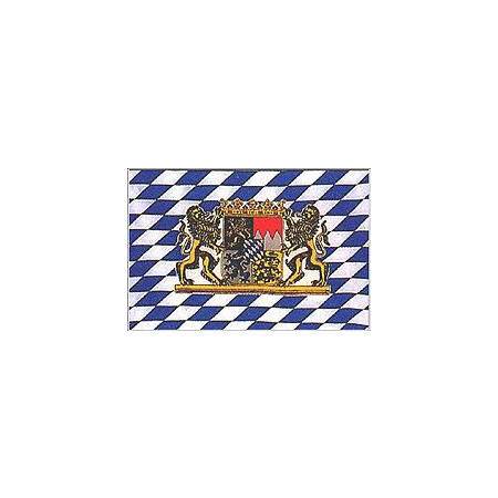 Flag Bavaria with emblem and lion